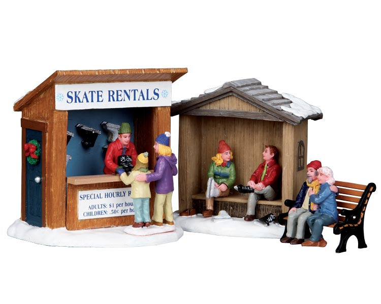 Lemax skate rentals, set van 3