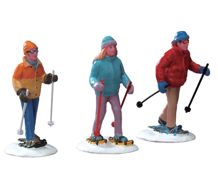 Lemax snowshoe walkers, set van 3
