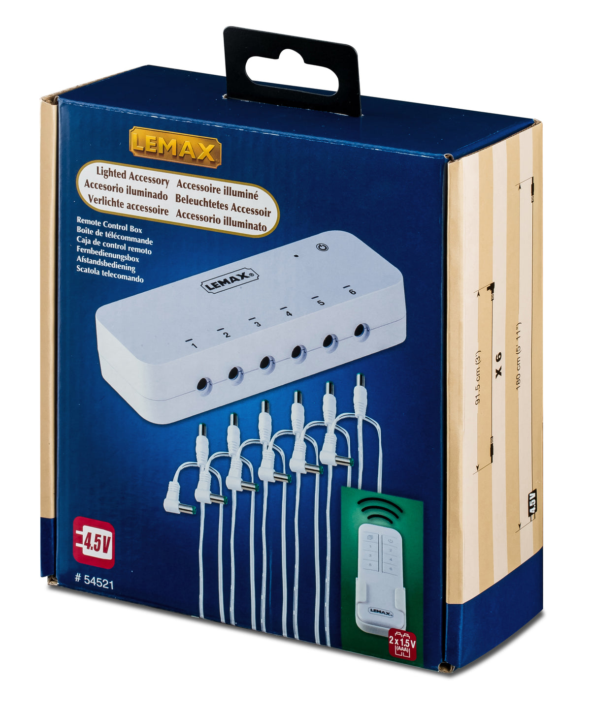Lemax remote control box, met adaptor