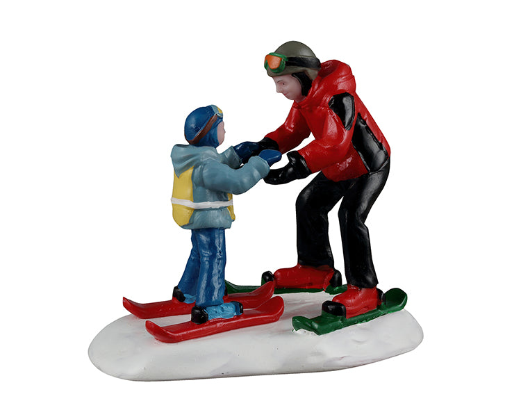 Lemax ski slope lesson