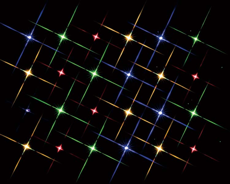 Lemax super bright multi color light string, 24