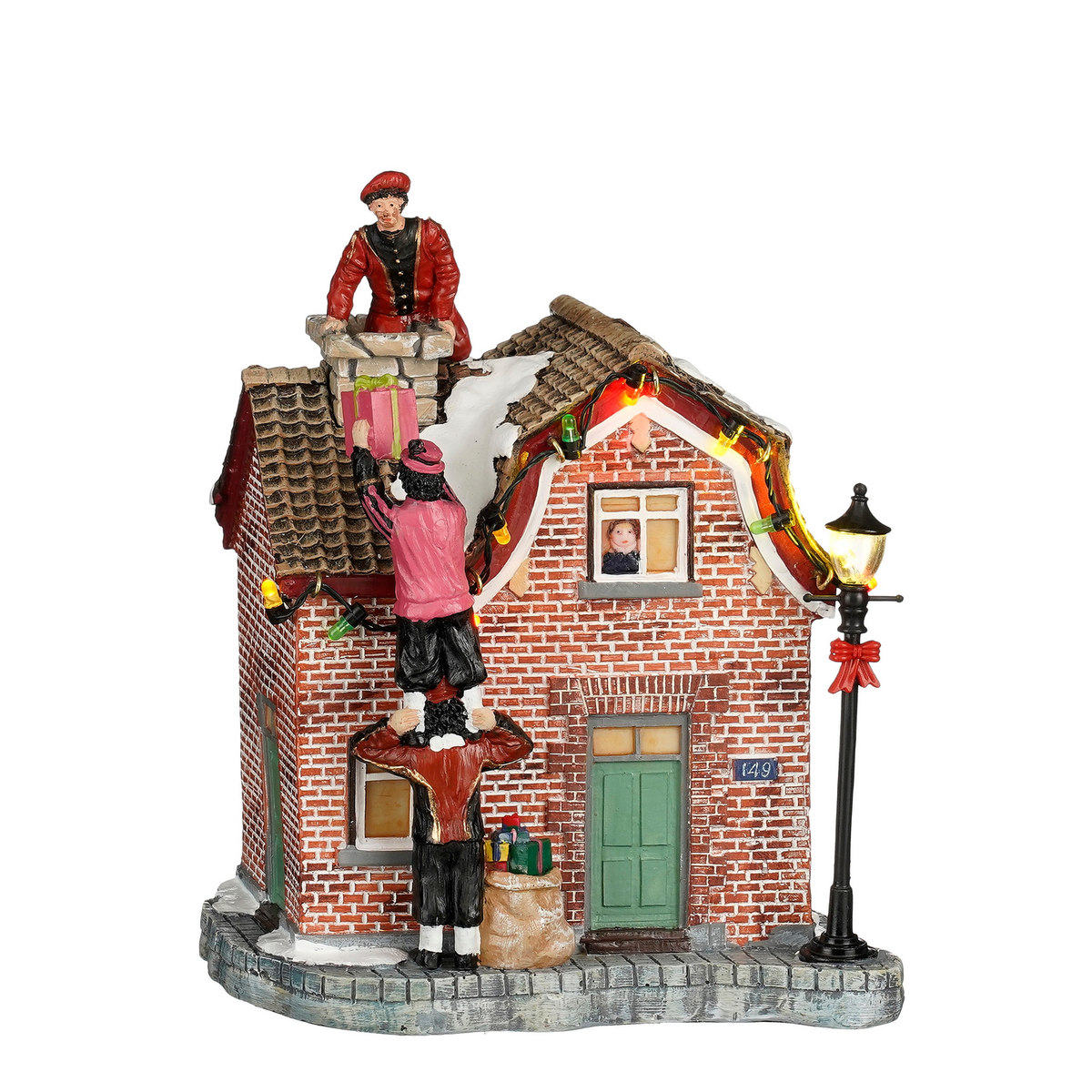 LuVille Pieten beklimmen huis