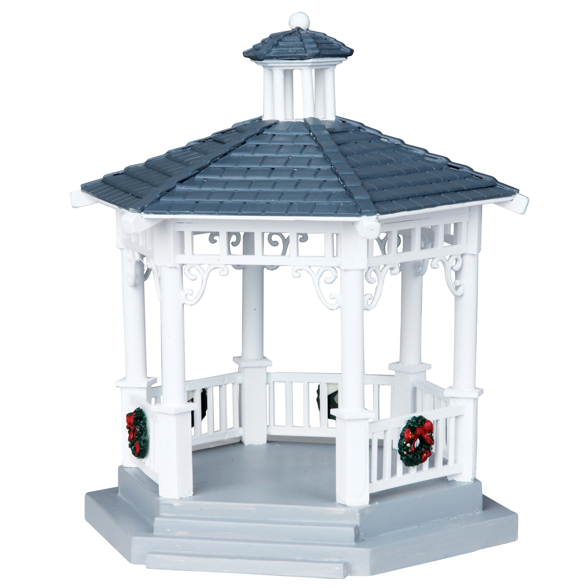 Lemax plastic gazebo met decoratie