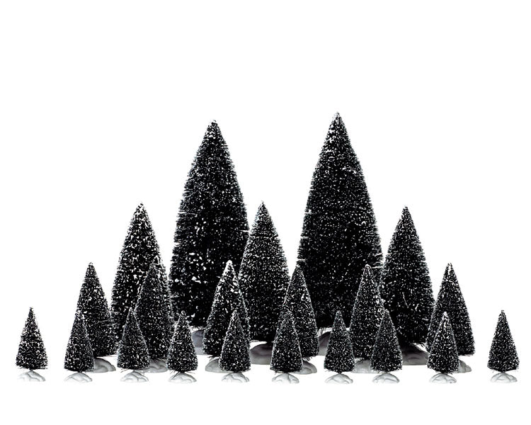 Lemax assorted pine trees, set van 21
