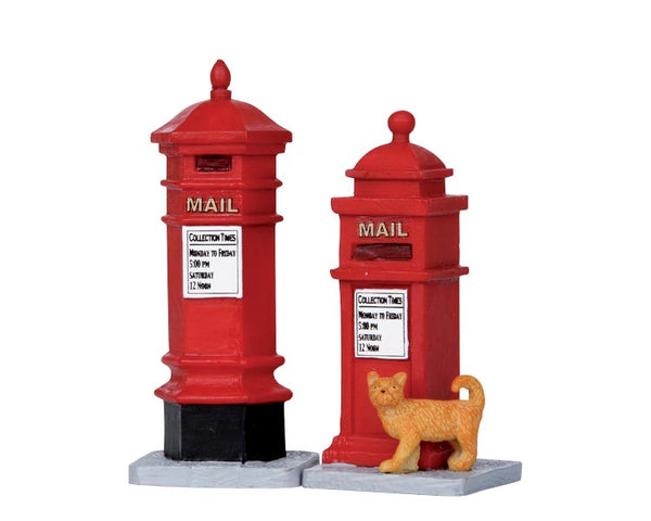 Lemax victorian mailboxes, set van 2