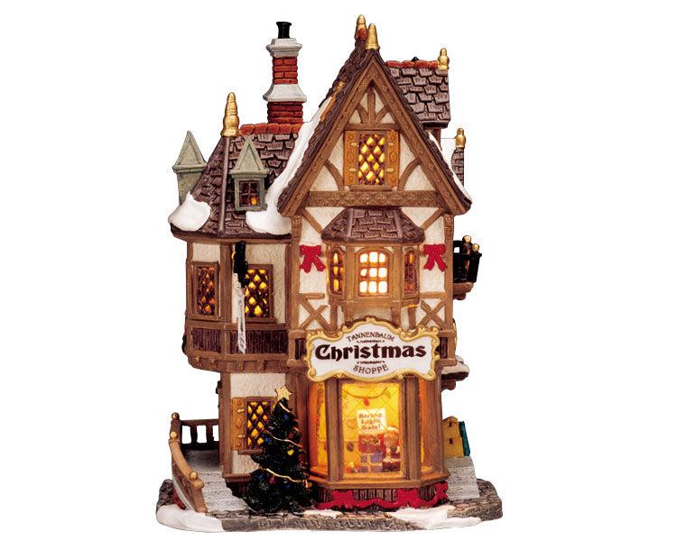 Lemax tannenbaum christmas shoppe, incl. adaptor (wit)