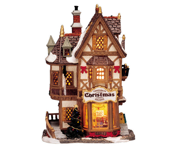 Lemax tannenbaum christmas shoppe, incl. adaptor (wit)