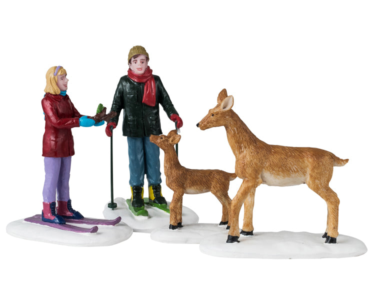 Lemax friendly wildlife,  set van 4