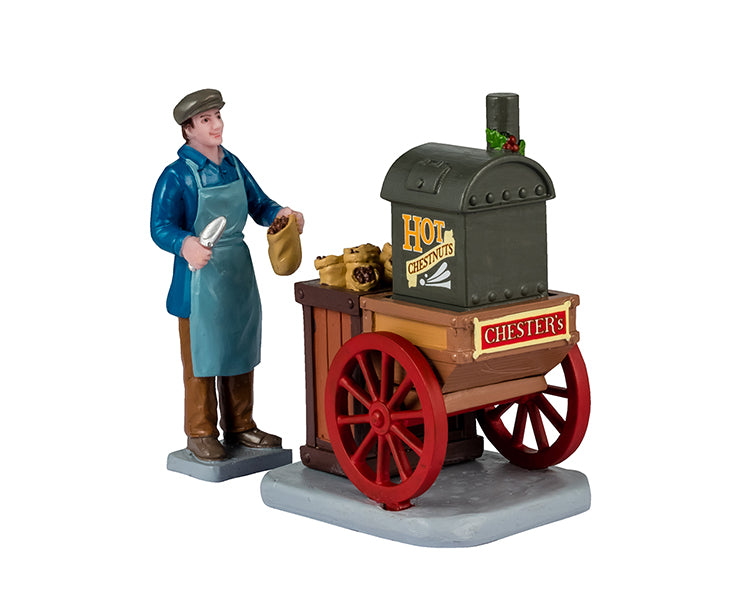 Lemax chester's hot chestnuts,  set van 2