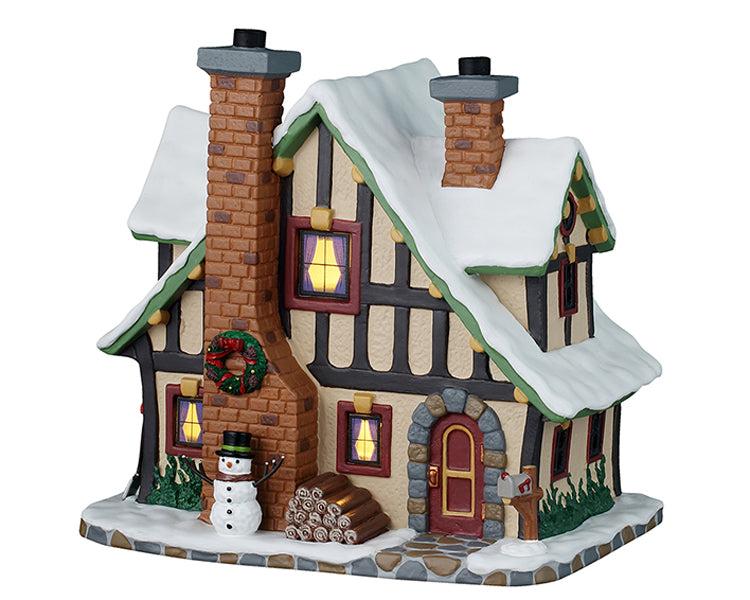 Lemax winter holiday lodge, incl. adaptor (wit)