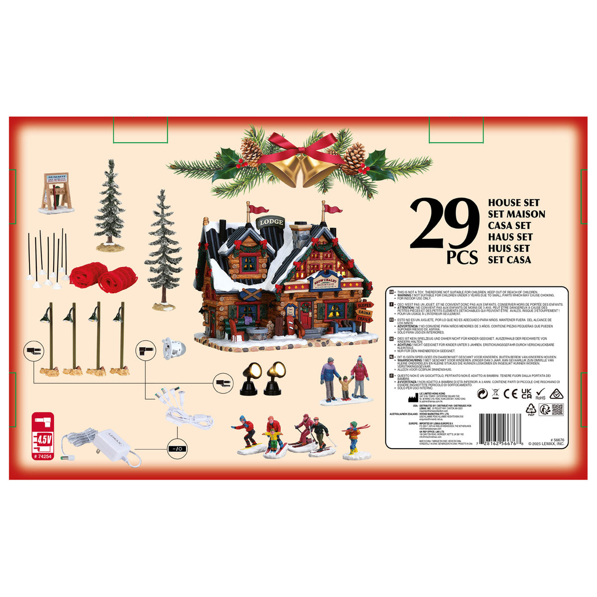 Lemax apres-ski lodge set, incl. adaptor (wit)