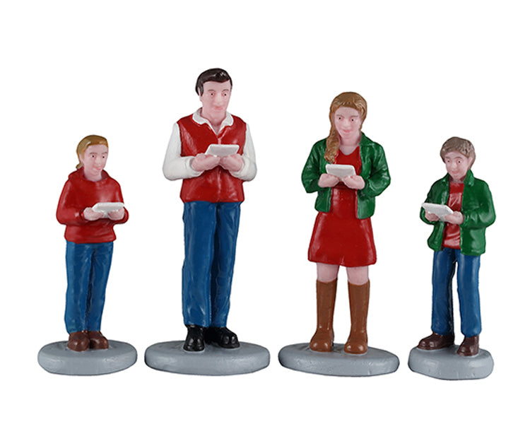 Lemax caroling family, set van 4