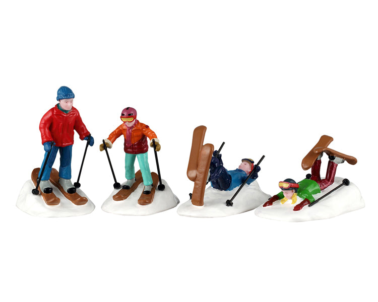 Lemax ski school lessons, set van 4