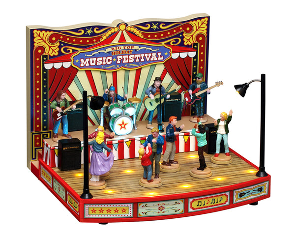 Lemax big top holiday music festival, incl. adaptor  (wit)