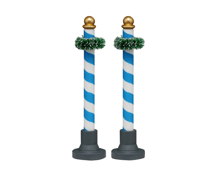 Lemax biergarten poles, set van 2