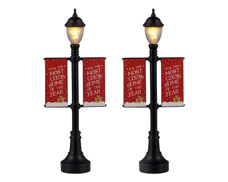 Lemax lamp post banners, set van 2