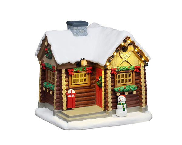 Lemax snowshoe cabin