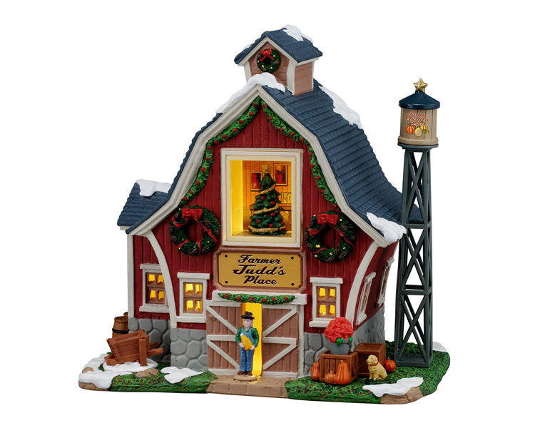 Lemax farmer judd's place, incl. adaptor (wit)