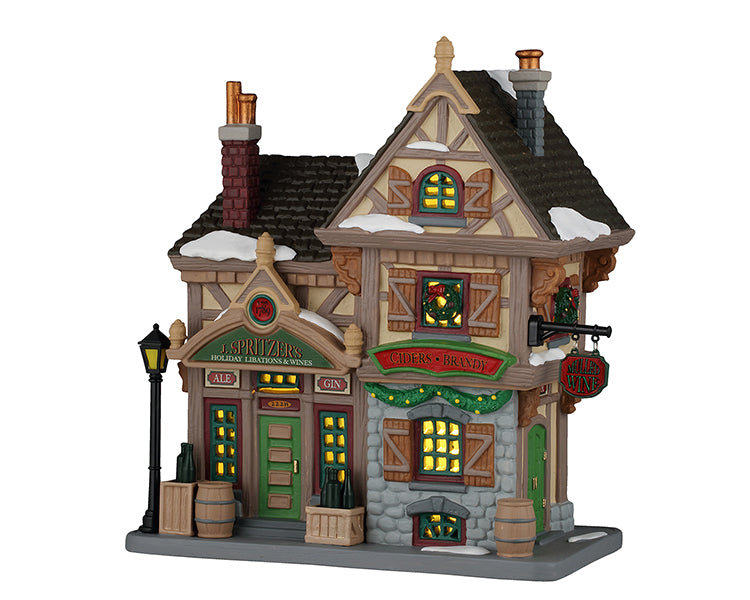 Lemax j. spritzer's holiday libations and wines, incl. adaptor (wit)