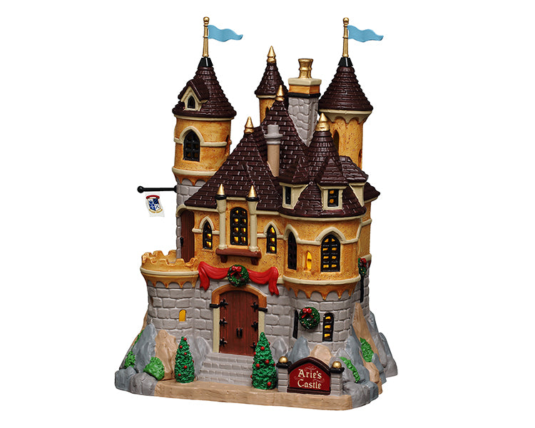 Lemax arie's castle, incl. adaptor (wit)