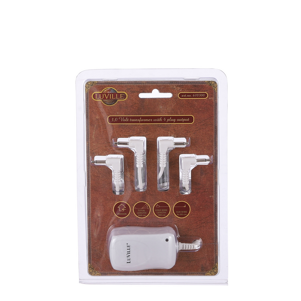 LuVille Switch adapter 3 V met 4 plugs out