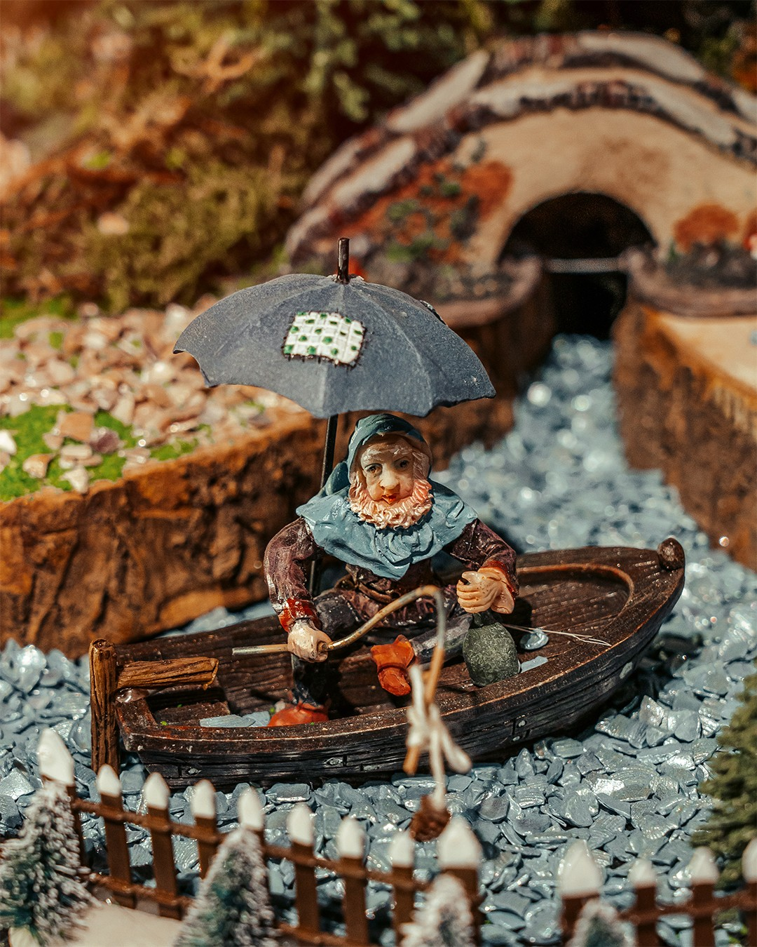 LuVille Efteling Kabouter in boot