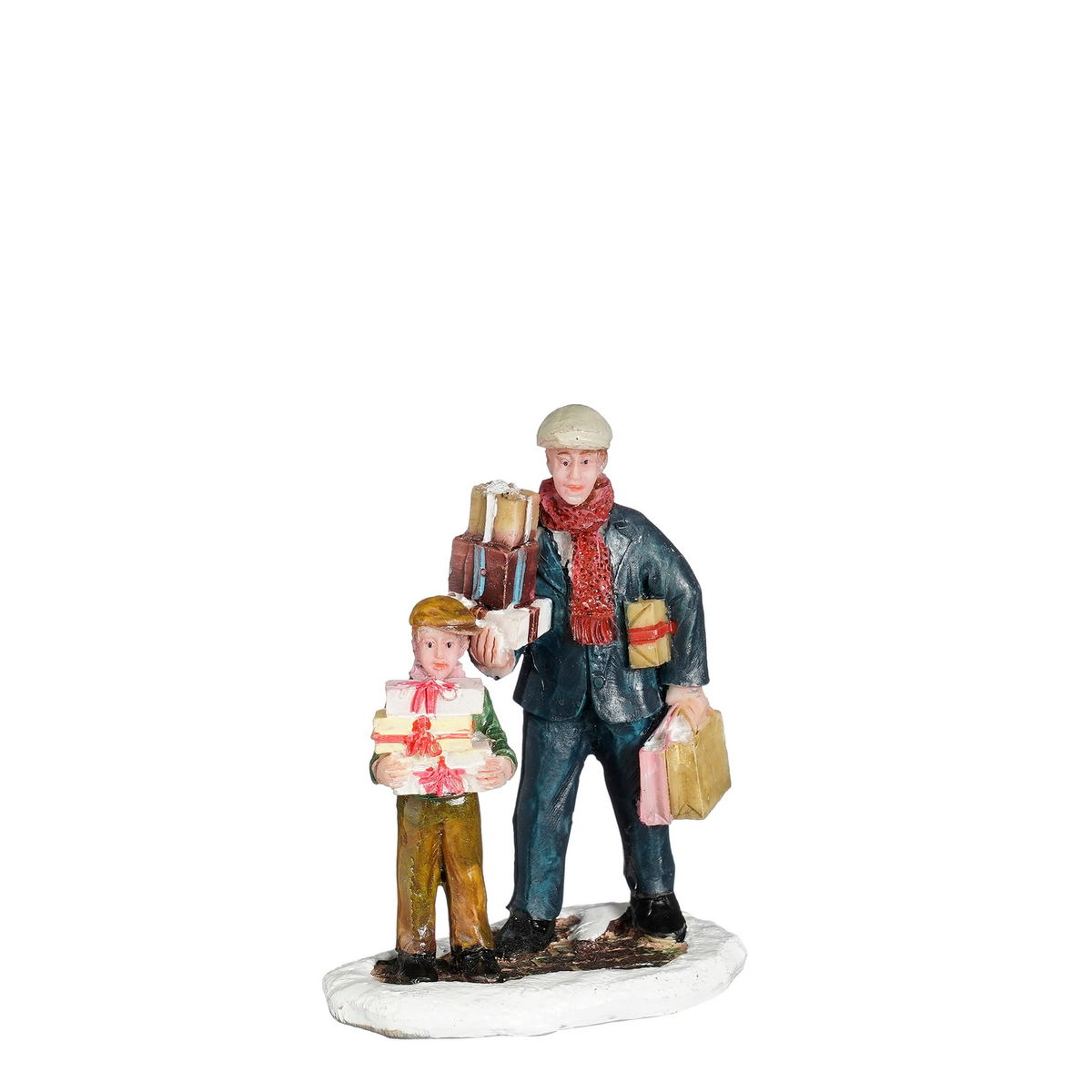 LuVille Father and son with presents