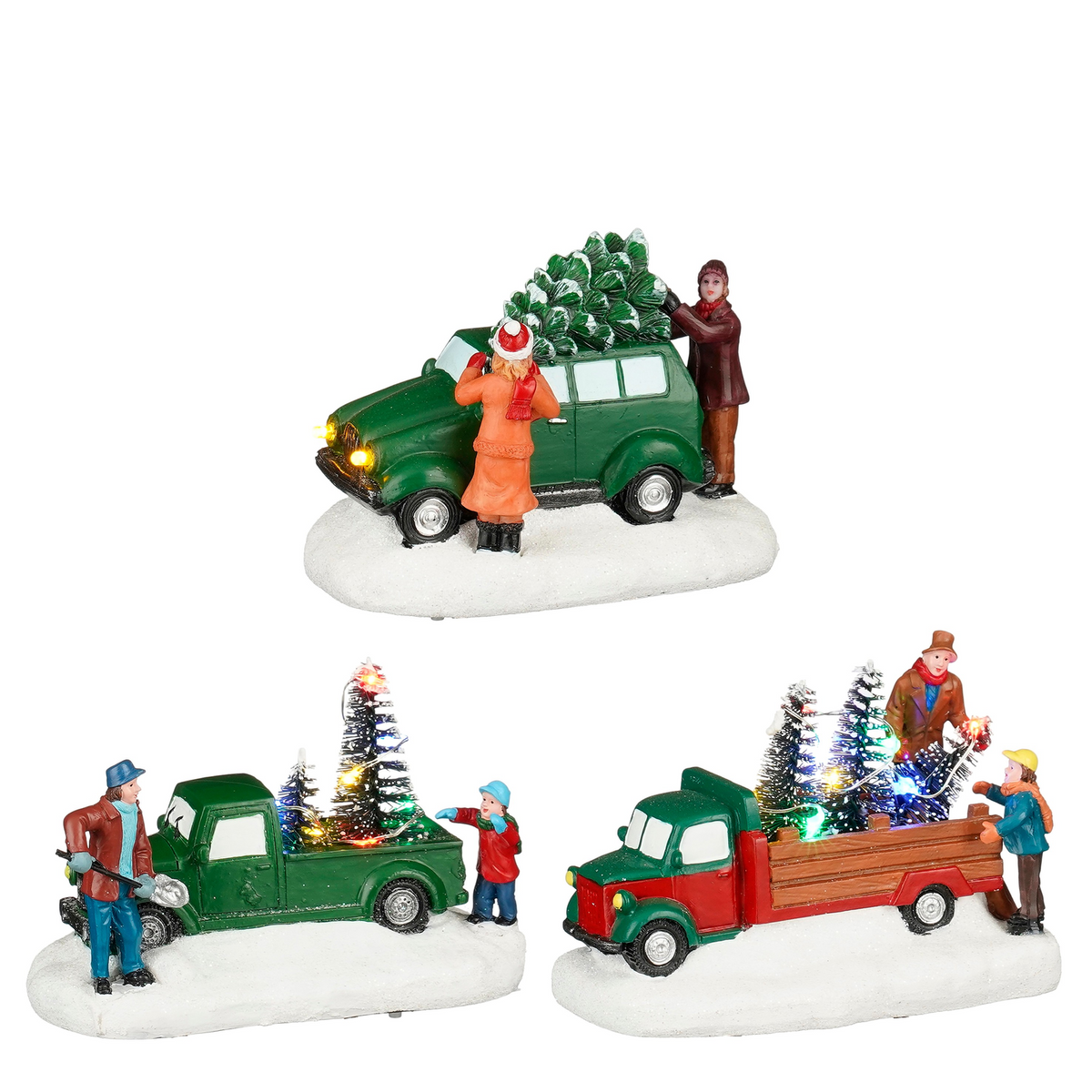 LuVille Car with tree 3 assorted display