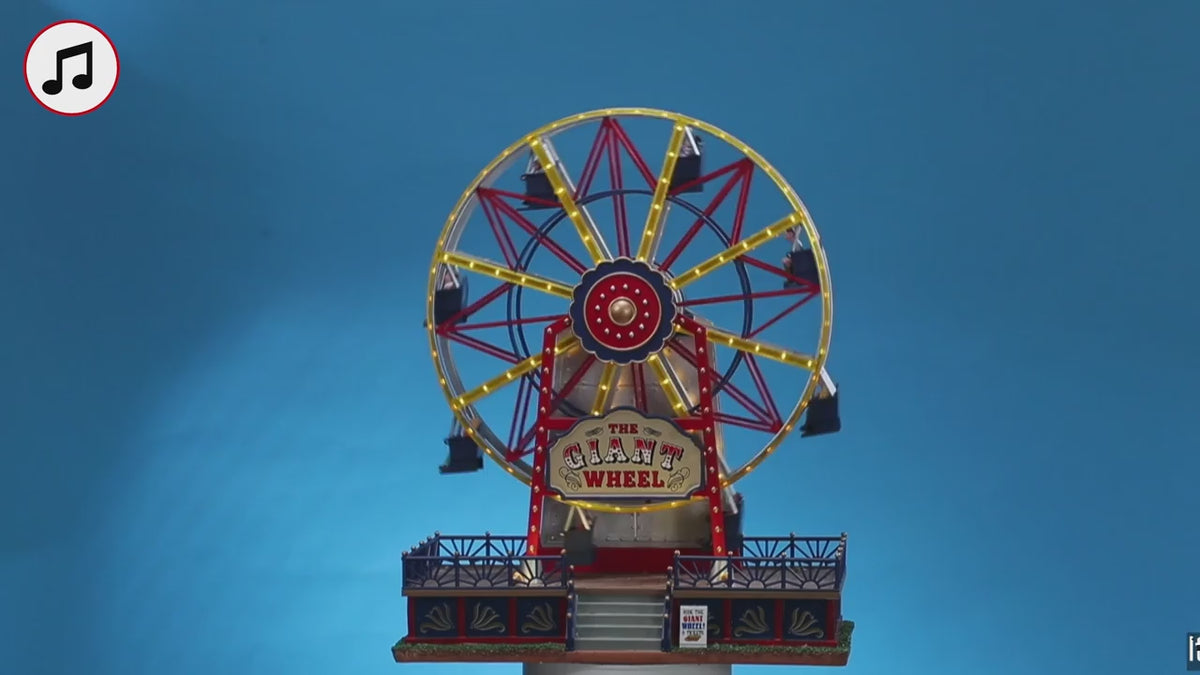 Lemax the giant wheel, incl. adaptor (wit)