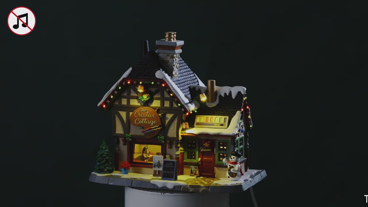 Lemax the creative cottage, incl. adaptor (wit)