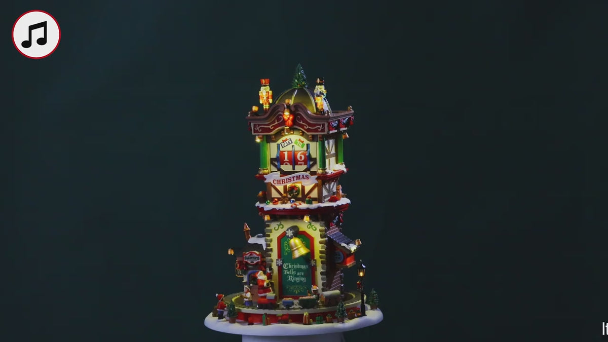 Lemax christmas 'time' countdown, incl. adaptor (wit)