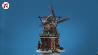 Lemax stony brook windmill, incl. adaptor (wit)