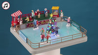 Lemax outdoor skating rink, incl. adaptor